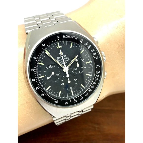 Omega Speedmaster Mark II Men's Watch 145.014 Swiss Manual Black Dial Vi… - Picture 10 of 14